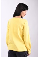 Women Blouse Bizteks Anette Vejlgaard Lemon Yellow